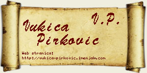Vukica Pirković vizit kartica